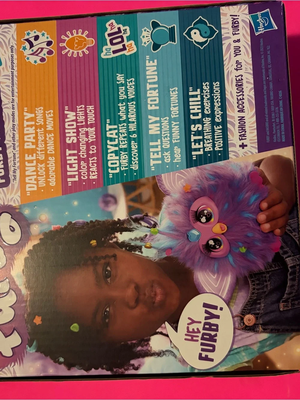 Hasbro Furby Plush Toy - Pink and Purple with Orange Beak‎